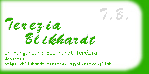 terezia blikhardt business card